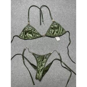 Angel Competition Bikini Green NPC IFBB XS Pro Cut